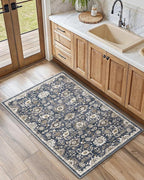 AMADA HOMEFURNISHING 2x4 Washable Area Rug, Low-Profile Entryway Rug - Image 2