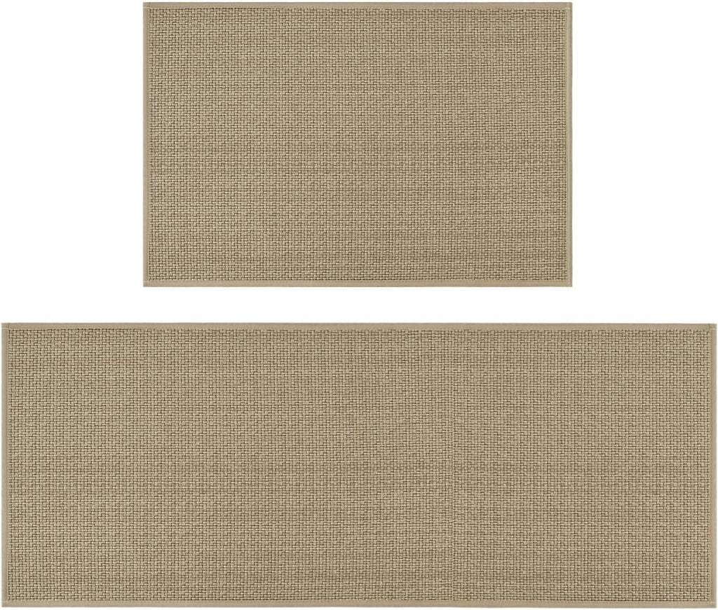 Artoid Mode Non-Slip Kitchen Rugs and Mats Set of 2-24x35 + 24x60