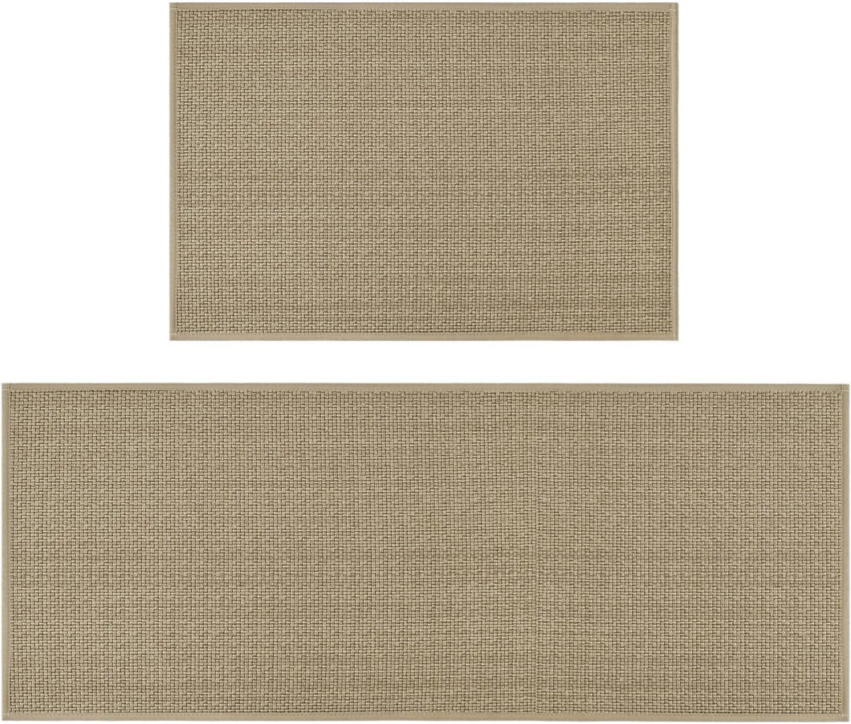 Artoid Mode Non-Slip Kitchen Rugs and Mats Set of 2-24x35 + 24x60
