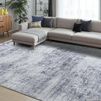 Toneed Abstract Area Rug Modern Washable Rug Soft Non Slip Rug Low Pile by Toneed