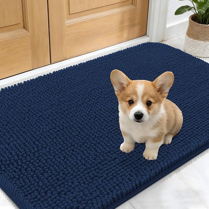 OLANLY Dog Door Mat for Muddy Paws 30x17, Absorbs Moisture and Dirt, Absorbent by OLANLY