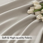 MIULEE Natural Back Tab Blackout Curtains 72 Inches Long 2 Panels Set - Image 6