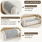 27.6”x27.6” Couch Cover for Dogs, Washable Sofa Protector for Pets