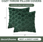 decorUhome St. Patrick’s Day Shamrock Green Pillow Covers 20x20 Inch Set of 2 - Image 8