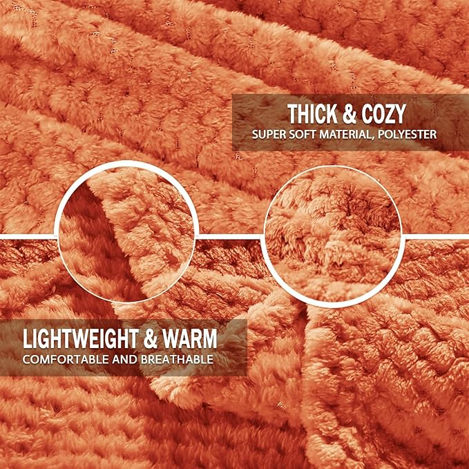 Exclusivo Mezcla Fleece Bed Blanket Queen Size, Super Soft and Warm Blankets - Image 7