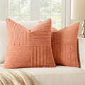 MIULEE Coral Red Decorative Throw Pillow Covers 20x20 Inch by MIULEE