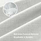 MIULEE 100% Blackout Linen Curtains - Image 3