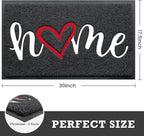CozyBounty Black Door Mat Welcome Mats Home Non-Slip Doormat - Image 3