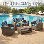 hyha 8Pcs Patio Cushion Covers, Stretch Outdoor Couch Cushion Covers Replacement - Image 6