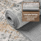 9 x 12 Area Rugs for Living Room, Machine Washable Non Slip Rug Ultra Soft Low - Image 4
