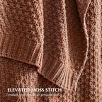 EVERGRACEHOME Chunky Chenille Knit Throw Blanket - Image 2