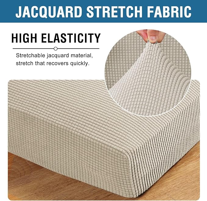 H.VERSAILTEX Super Stretch Individual Chaise Cover Sectional Couch Covers - Image 4