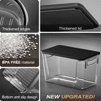 Pantry Organizers Storage, 2 Pack Large Clear Storage Bins