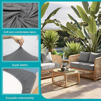 14Pcs Stretch Patio Cushion Covers, Outdoor Couch Covers Replacement, Outdoor - Image 3