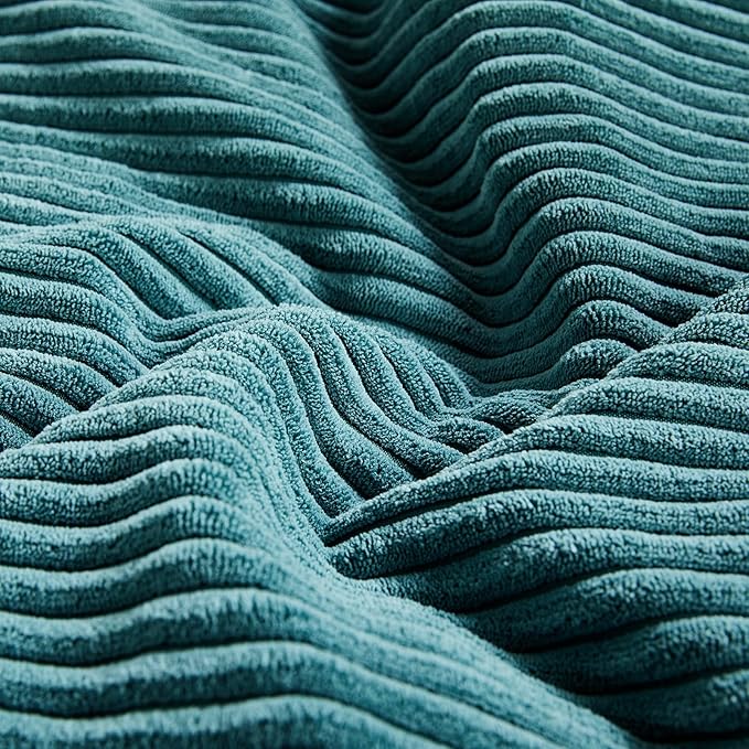 Fancy Homi 2 Packs Teal Lumbar Decorative Throw Pillow Covers 14x22 Inch - Image 5