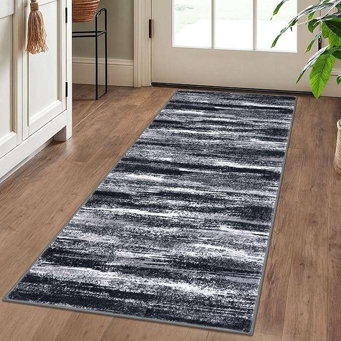 Lansny Modern Abstract Runner Rug 2x5 - Image 2