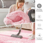 OLANLY 2x3 Machine Washable Small Bedside Rug, Soft Fluffy Shaggy Entryway - Image 2