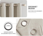 MIULEE 100% Blackout Linen Curtains - Image 4