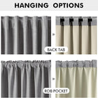 MIULEE 100% Blackout Linen Curtains - Image 5