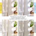 NICETOWN Linen Curtains 84 inches Long, Grommet Thick Flax Linen Privacy Assured - Image 5