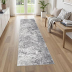 UERMEI 2X8 Washable Runner Rug for Hallway: Soft Neutral Modern Abstract Area by UERMEI