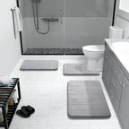 Yimobra Memory Foam Bath Mat 31.5x20, 5X Softer and Absorbent Bathroom Rug