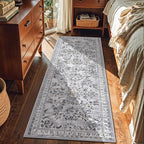 Yamaziot Washable Runner Rug 2x6 – Non Slip Boho Floral Hallway Runner Rug - Image 3