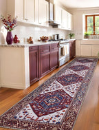 SERISSA Runner Rug for Hallways, Extra Long Boho Rug Ultra Soft Vintage - Image 3