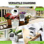 RAINPOINT Smart WiFi Solar Drip Irrigation System for indoor & Outdoor Use,APP Control Automatic Plant Waterer Device Kit Water Shortage Protection Push&Email Notification Grow Tent Water 10-20 Plants