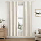 Guken Cream 100% Blackout Curtains 78 Inch Length 2 Panels Set by Guken