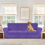 WEERRW 4 Pieces Velvet High Stretch Couch Covers - Image 2