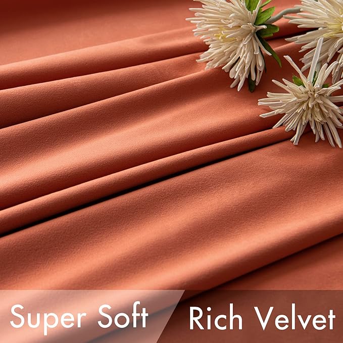 MIULEE Velvet Curtains 96 inches 2 Panels - Image 4