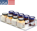 iDesign Stackable Clear Plastic Extra Long Pantry Organizers