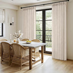 MIULEE Pinch Pleated Thick Linen Curtains 108 Inches Length 2 Panels - Image 3