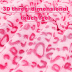 Warm Blanket Pink Soft Fleece Leopard Print Blanket for Women, Fuzzy Hot Pink Cheetah Print Throw Blankets for Bed Couch Sofa, Cozy Gifts for Women Mom Birthday Mothers Day 50x60 Inches