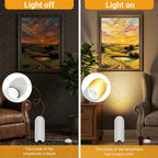 2 Pack Uplights Indoor,7W Ambient Lighting with 3000K GU10 Bulbs,Mood & Accent Lighting,House Warming Gifts New Home,Art Decor 5.9 FT Cords&Foot Switches