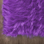 Latepis Faux Fur Rug 2x5 Runner Fluffy Area Rug Purple Washable Shag Rugs - Image 5