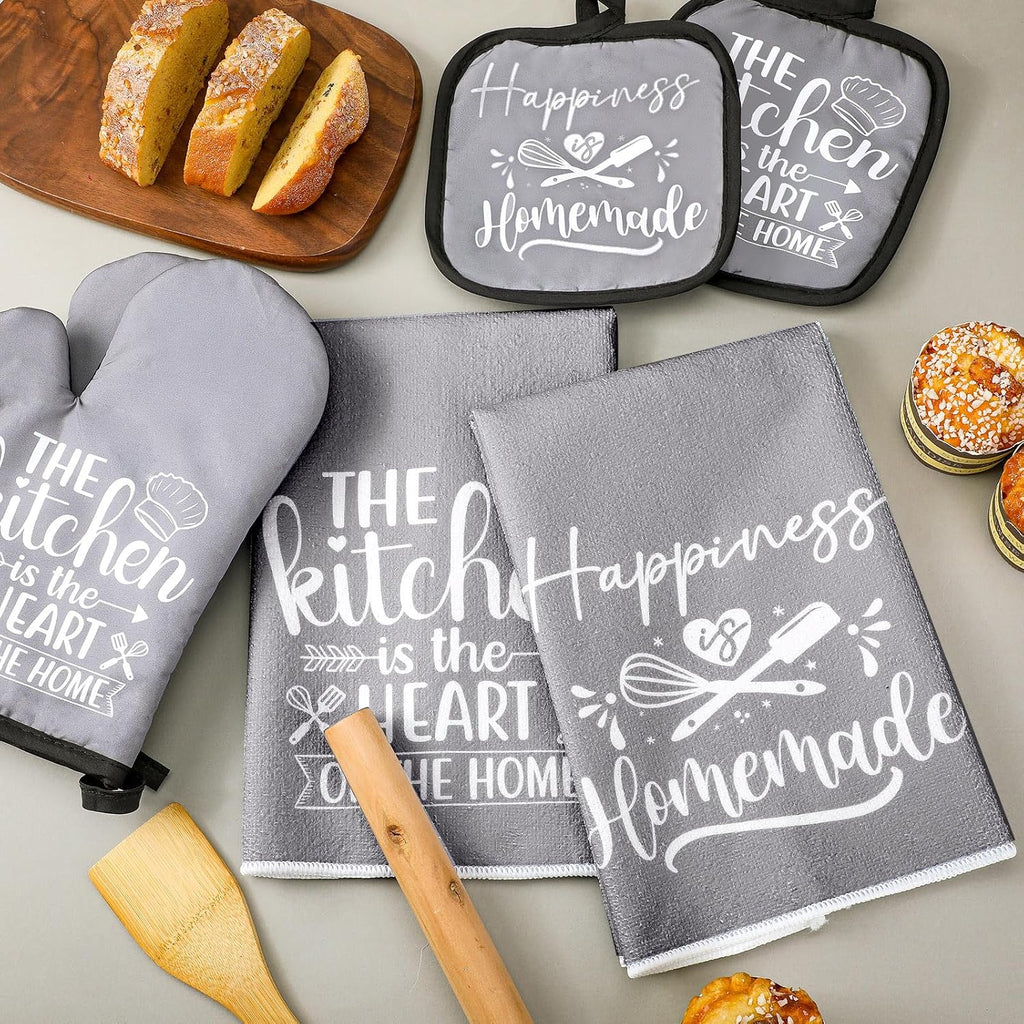 Sratte 6 Pcs Kitchen Decor Accessories Set, Kitchen, Gray