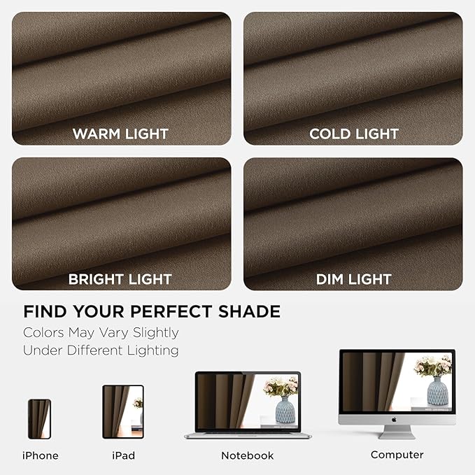 Joydeco Blackout Curtains 84 Inch Length 2 Panels Set, Thermal Insulated Long - Image 7