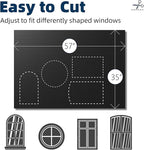 NIGHTON Portable Blackout Curtains 35"×59", Strong Hook and Loop Tape Strips - Image 5