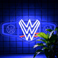Wrestling Neon Sign for Wall Decor, Dimmable LED Boxing Belt Neon Signs Light for Bedroom Dormitory Gym Decor and Man Cave Beer Bar Boxing Club Gym Game Room, Gifts for Boys-16.5" x 8.3"-Blue
