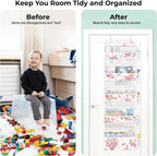 Clastyle Over the Door Organizer Diaper Toy Nursery Hanging Shelf, Flower
