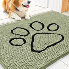 Smiry Dog Door Mat for Muddy Paws, Absorbent Dirt Trapper Non Slip Quick Dry by Smiry