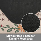 Non Slip Laundry Room Rug, Vintage Washable Runner, 20 x 48 Inch