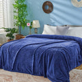 inhand Navy Fleece Queen Blanket by inhand