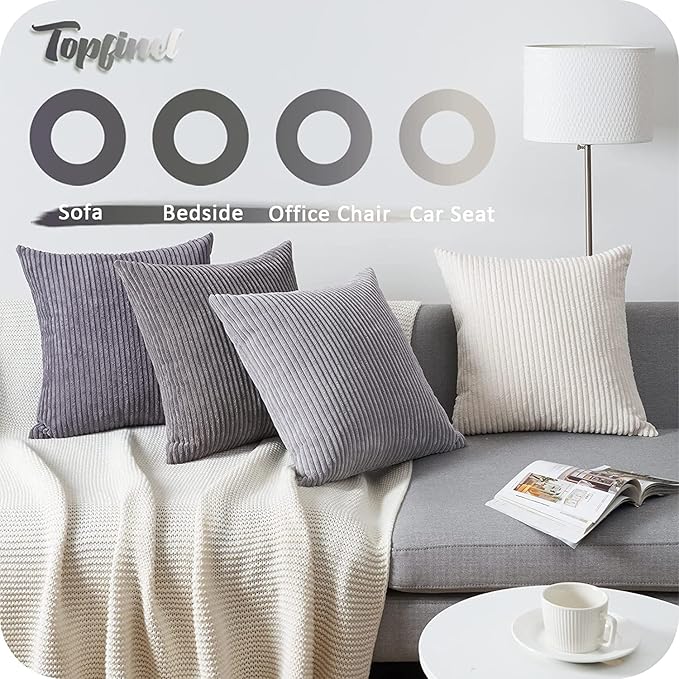 Topfinel Euro Shams Decorative Throw Pillows Covers - Image 4
