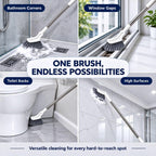 Multifunctional Extendable Floor Scrub Brush, Crevice Cleaning Brush