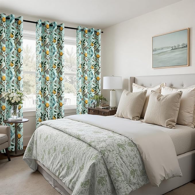 Topfinel 72 Inches Long Floral Curtains - Image 6