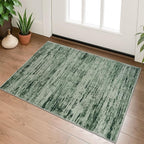 Lansny Modern Abstract Entryway Rug Indoor 2x3 Washable Rug Non-Slip Soft Small by lansny