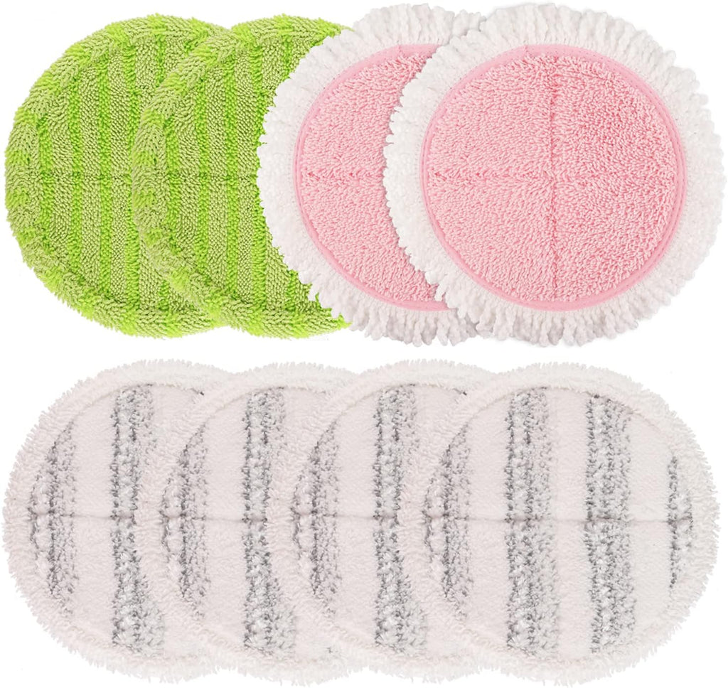 Cordless Electric Mop Pads, 6.3in Spin Mop Pads Compatible with vmai/alfabot/devoac/idoo/eous/verazon/kojeo Cordless Electric Mop, Round Mop Replacement Pads for Floor Cleaning(8 Pack)